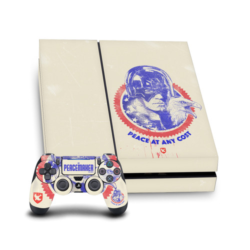 Peacemaker: Television Series Graphics Christopher Smith & Eagly Vinyl Sticker Skin Decal Cover for Sony PS4 Console & Controller