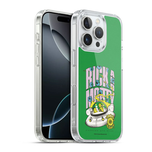 Rick And Morty Duo Graphics The Space Cruiser Soft Gel Case for Apple iPhone 16 Pro & MagSafe