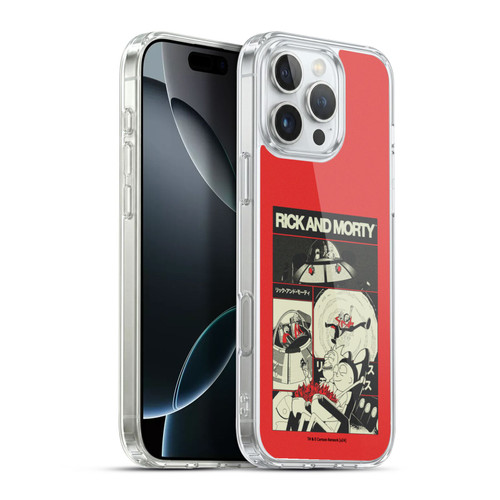Rick And Morty Duo Graphics The Space Cruiser Collage Soft Gel Case for Apple iPhone 16 Pro Max & MagSafe