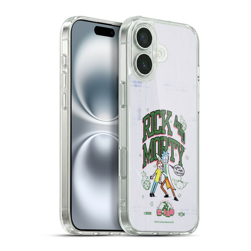 Rick And Morty Duo Graphics Wubb A Lubba Dub Dub Soft Gel Case for Apple iPhone 16 Plus & MagSafe