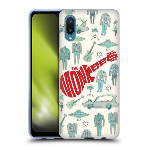 The Monkees Graphics Pattern Soft Gel Case for Samsung Galaxy A02/M02 (2021)