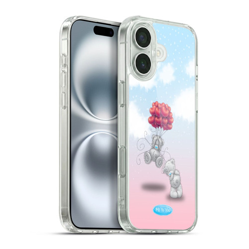 Me To You Classic Tatty Teddy Heart Balloons Soft Gel Case for Apple iPhone 16 Plus & MagSafe