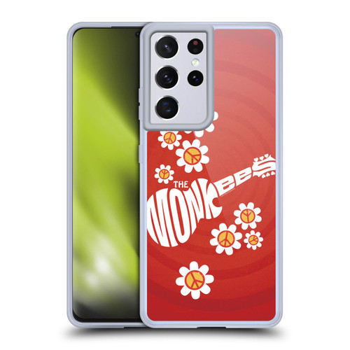 The Monkees Graphics Pattern In Red Soft Gel Case for Samsung Galaxy S21 Ultra 5G