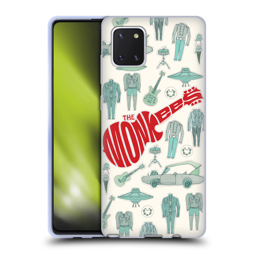 The Monkees Graphics Pattern Soft Gel Case for Samsung Galaxy Note10 Lite