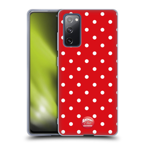 Animal Club International Patterns Polka Dots Red Soft Gel Case for Samsung Galaxy S20 FE / 5G