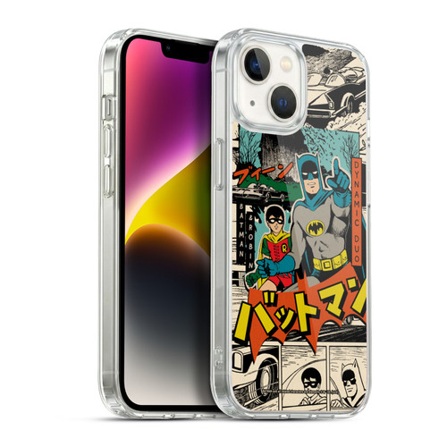 Batman DC Comics Bat-Manga! Collage Soft Gel Case for Apple iPhone 14
