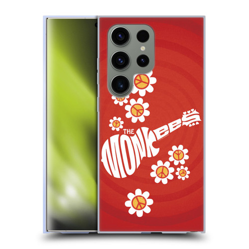 The Monkees Graphics Pattern In Red Soft Gel Case for Samsung Galaxy S24 Ultra 5G