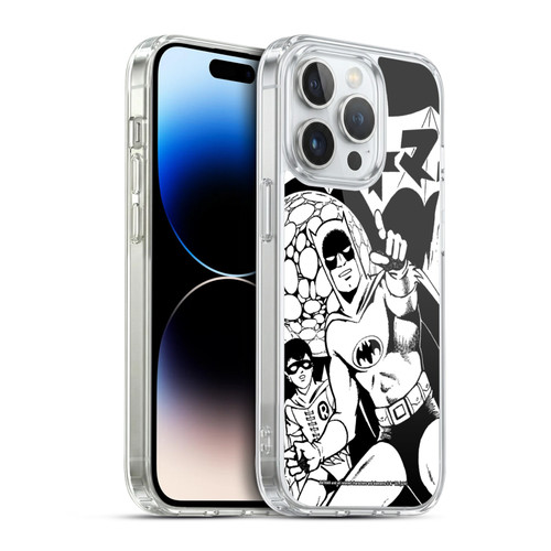 Batman DC Comics Bat-Manga! Black And White Soft Gel Case for Apple iPhone 14 Pro & MagSafe