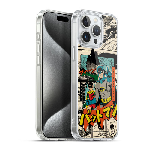 Batman DC Comics Bat-Manga! Collage Soft Gel Case for Apple iPhone 15 Pro Max & MagSafe