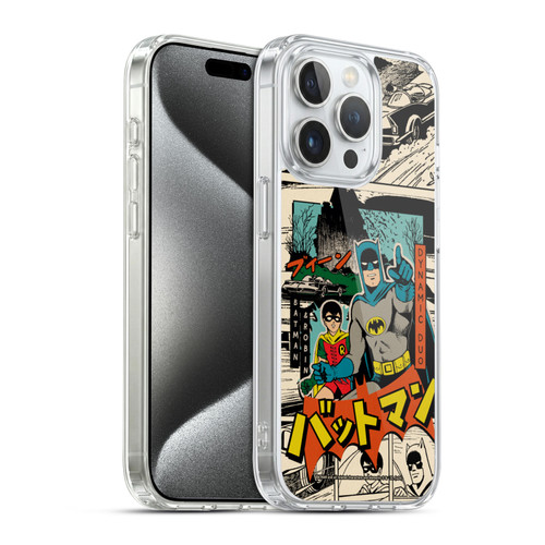 Batman DC Comics Bat-Manga! Collage Soft Gel Case for Apple iPhone 15 Pro & MagSafe