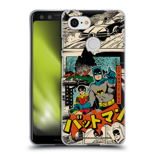 Batman DC Comics Bat-Manga! Collage Soft Gel Case for Google Pixel 3
