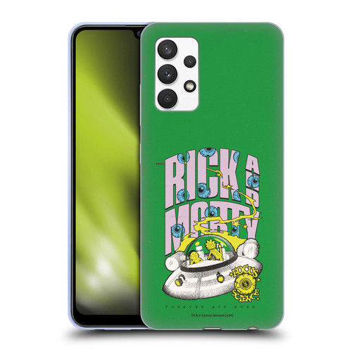 Rick And Morty Duo Graphics The Space Cruiser Soft Gel Case for Samsung Galaxy A32 (2021)