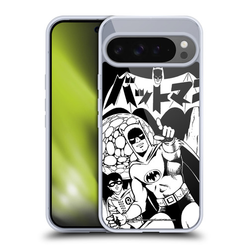 Batman DC Comics Bat-Manga! Black And White Soft Gel Case for Google Pixel 9 Pro XL
