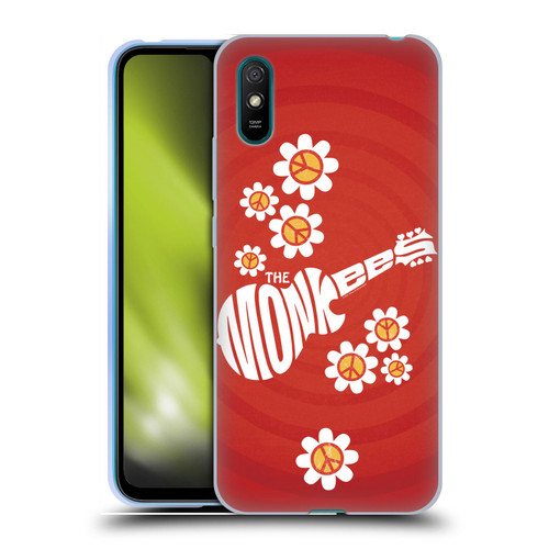 The Monkees Graphics Pattern In Red Soft Gel Case for Xiaomi Redmi 9A / Redmi 9AT