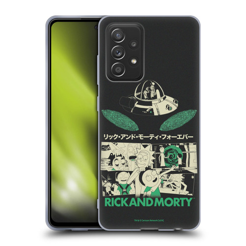 Rick And Morty Duo Graphics Portals Soft Gel Case for Samsung Galaxy A52 / A52s / 5G (2021)