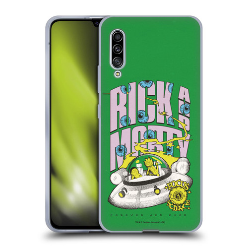 Rick And Morty Duo Graphics The Space Cruiser Soft Gel Case for Samsung Galaxy A90 5G (2019)