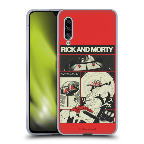 Rick And Morty Duo Graphics The Space Cruiser Collage Soft Gel Case for Samsung Galaxy A90 5G (2019)