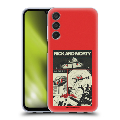 Rick And Morty Duo Graphics The Space Cruiser Collage Soft Gel Case for Samsung Galaxy M15/F15 5G