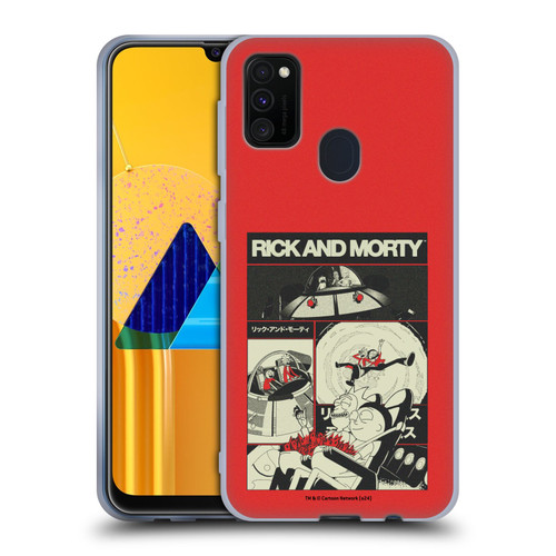 Rick And Morty Duo Graphics The Space Cruiser Collage Soft Gel Case for Samsung Galaxy M30s (2019)/M21 (2020)