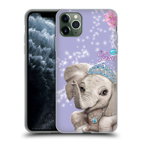 Animal Club International Royal Faces Elephant Soft Gel Case for Apple iPhone 11 Pro Max