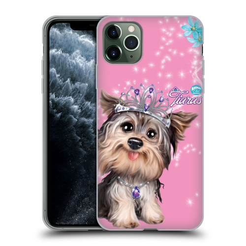 Animal Club International Royal Faces Yorkie Soft Gel Case for Apple iPhone 11 Pro Max