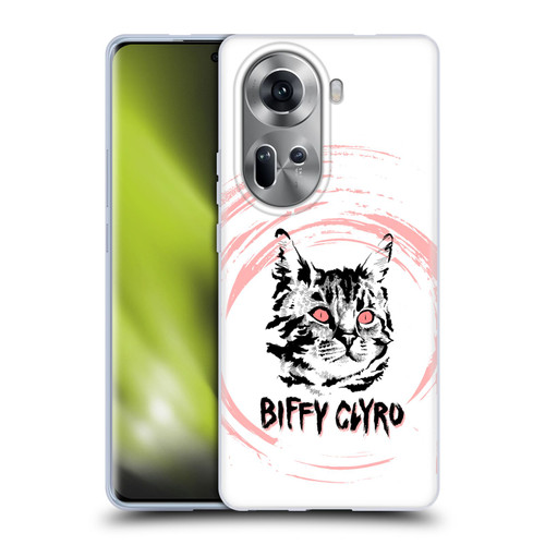 Biffy Clyro Graphics Cat Soft Gel Case for OPPO Reno11