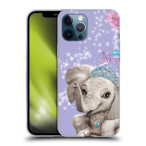 Animal Club International Royal Faces Elephant Soft Gel Case for Apple iPhone 12 Pro Max