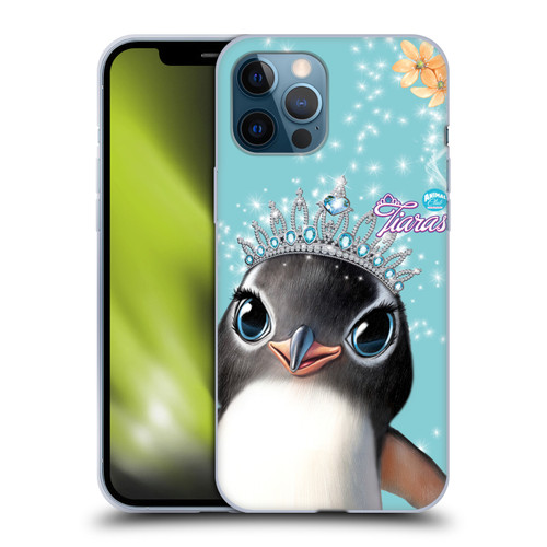 Animal Club International Royal Faces Penguin Soft Gel Case for Apple iPhone 12 Pro Max