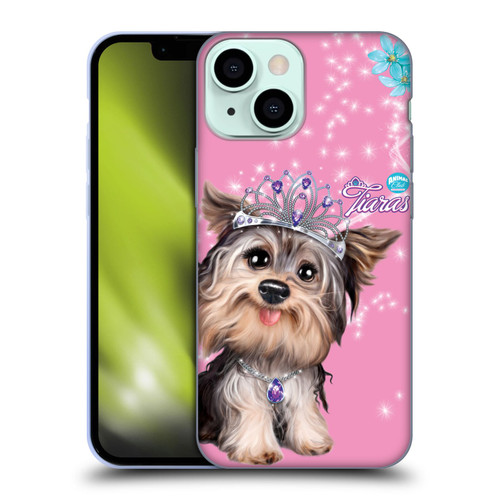 Animal Club International Royal Faces Yorkie Soft Gel Case for Apple iPhone 13 Mini