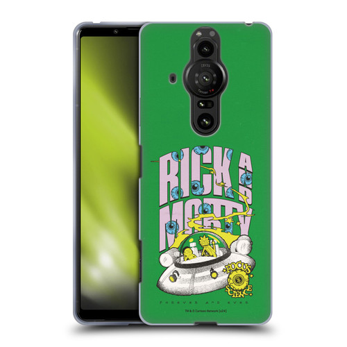 Rick And Morty Duo Graphics The Space Cruiser Soft Gel Case for Sony Xperia Pro-I
