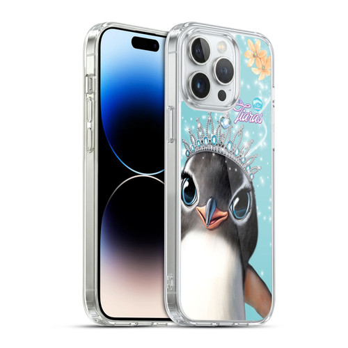 Animal Club International Royal Faces Penguin Soft Gel Case for Apple iPhone 14 Pro Max