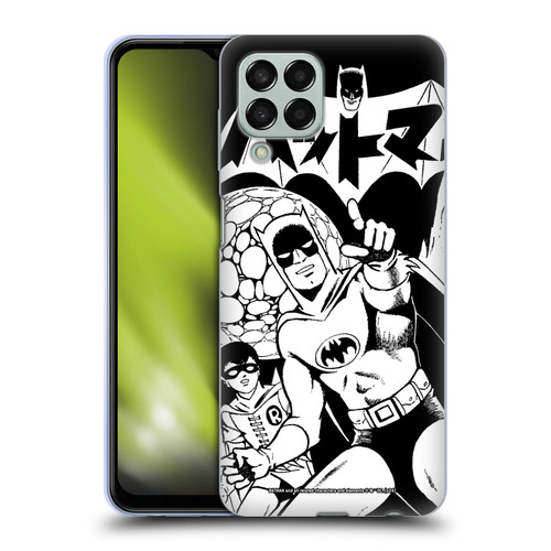 Batman DC Comics Bat-Manga! Black And White Soft Gel Case for Samsung Galaxy M33 (2022)