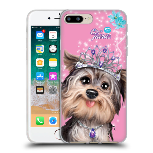 Animal Club International Royal Faces Yorkie Soft Gel Case for Apple iPhone 7 Plus / iPhone 8 Plus