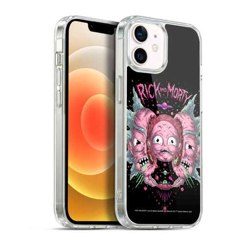 Rick And Morty Season 1 & 2 Graphics Intergalactic Escapades Soft Gel Case for Apple iPhone 12 / iPhone 12 Pro & MagSafe