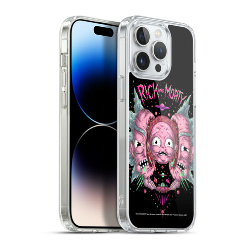 Rick And Morty Season 1 & 2 Graphics Intergalactic Escapades Soft Gel Case for Apple iPhone 13 Pro Max & MagSafe