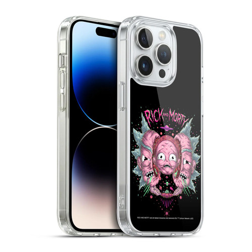 Rick And Morty Season 1 & 2 Graphics Intergalactic Escapades Soft Gel Case for Apple iPhone 14 Pro & MagSafe