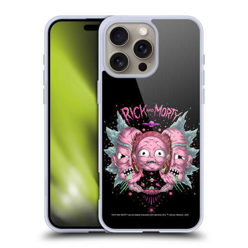 Rick And Morty Season 1 & 2 Graphics Intergalactic Escapades Soft Gel Case for Apple iPhone 16 Pro Max
