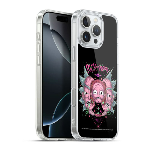 Rick And Morty Season 1 & 2 Graphics Intergalactic Escapades Soft Gel Case for Apple iPhone 16 Pro Max & MagSafe