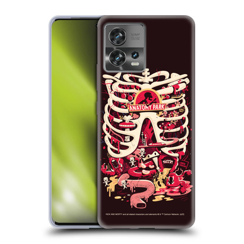 Rick And Morty Season 1 & 2 Graphics Anatomy Park Soft Gel Case for Motorola Moto Edge 30 Fusion