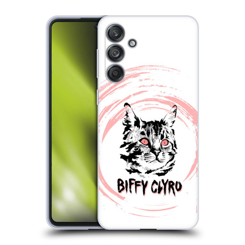 Biffy Clyro Graphics Cat Soft Gel Case for Samsung Galaxy M55 5G