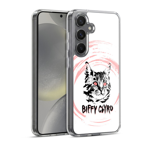 Biffy Clyro Graphics Cat Soft Gel Case for Samsung Galaxy S24 5G & MagSafe