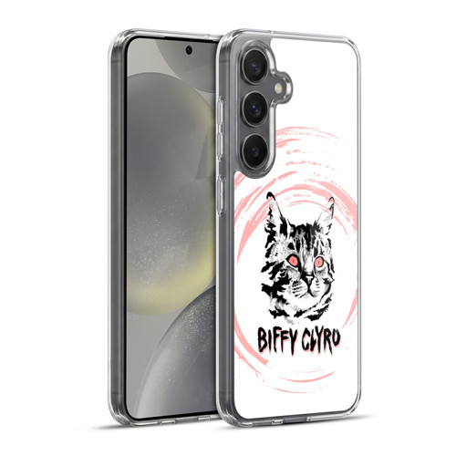 Biffy Clyro Graphics Cat Soft Gel Case for Samsung Galaxy S24+ 5G & MagSafe