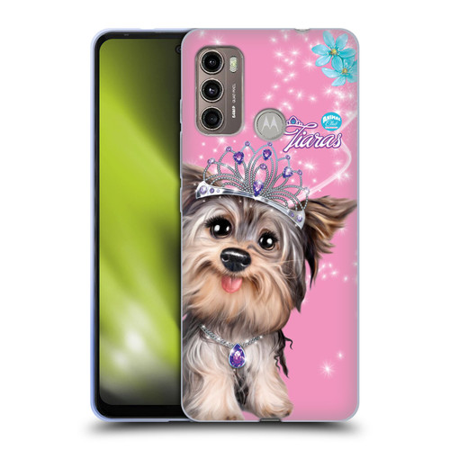 Animal Club International Royal Faces Yorkie Soft Gel Case for Motorola Moto G60 / Moto G40 Fusion