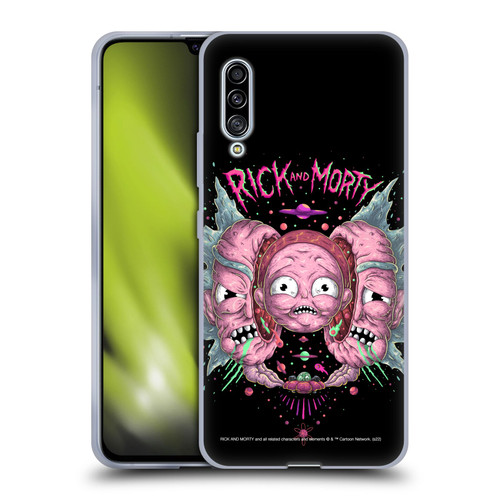 Rick And Morty Season 1 & 2 Graphics Intergalactic Escapades Soft Gel Case for Samsung Galaxy A90 5G (2019)