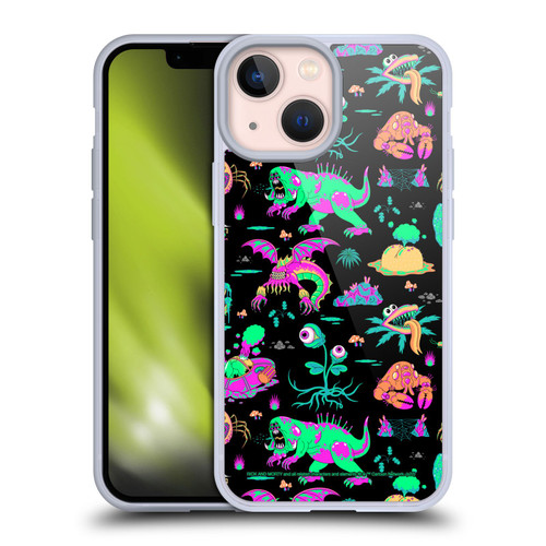 Rick And Morty Season 3 Graphics Aliens Soft Gel Case for Apple iPhone 13 Mini