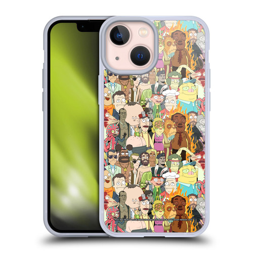 Rick And Morty Season 3 Graphics Interdimensional Space Cable Soft Gel Case for Apple iPhone 13 Mini