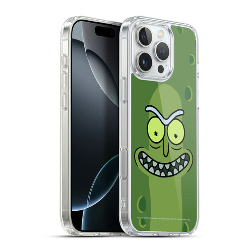 Rick And Morty Season 3 Graphics Pickle Rick Soft Gel Case for Apple iPhone 16 Pro Max & MagSafe