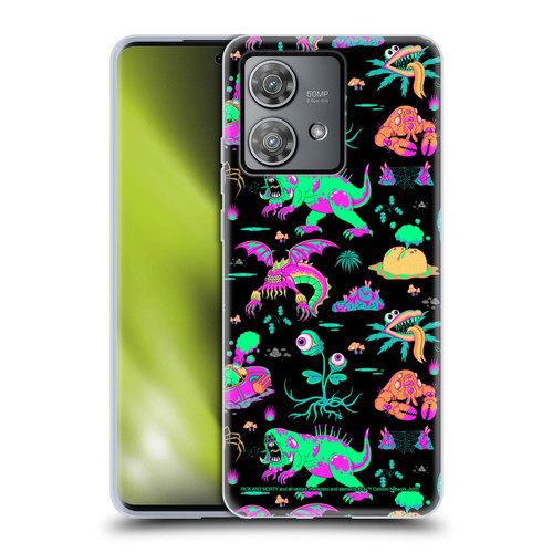 Rick And Morty Season 3 Graphics Aliens Soft Gel Case for Motorola Edge 40 Neo 5G