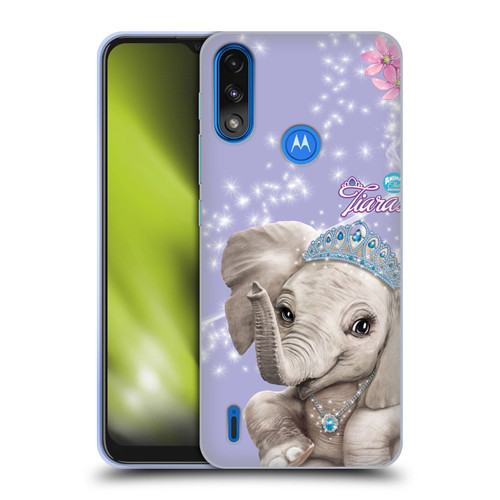 Animal Club International Royal Faces Elephant Soft Gel Case for Motorola Moto E7 Power / Moto E7i Power