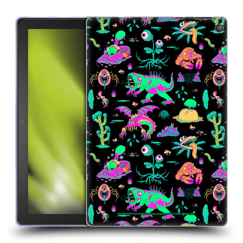 Rick And Morty Season 3 Graphics Aliens Soft Gel Case for Amazon Fire HD 10 / Plus 2021